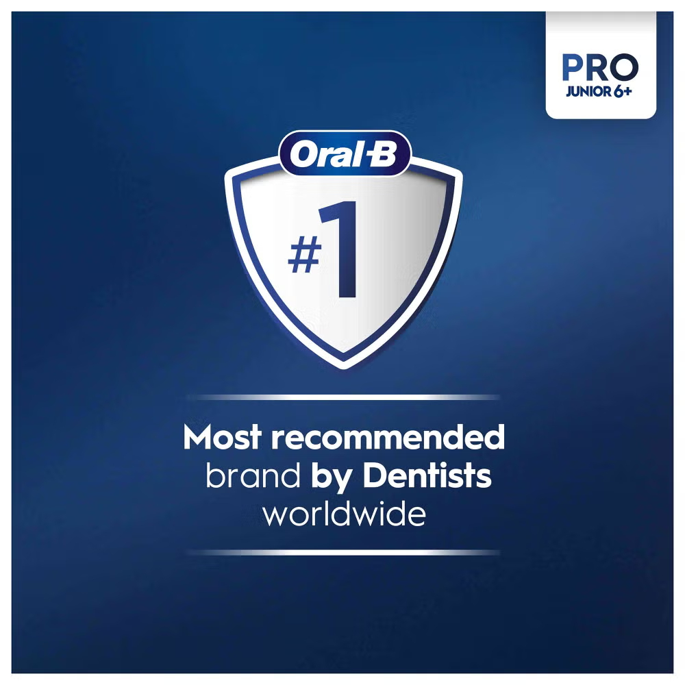Oral-B Pro Junior Purple Electric Toothbrush, For Ages 6+ Image 8