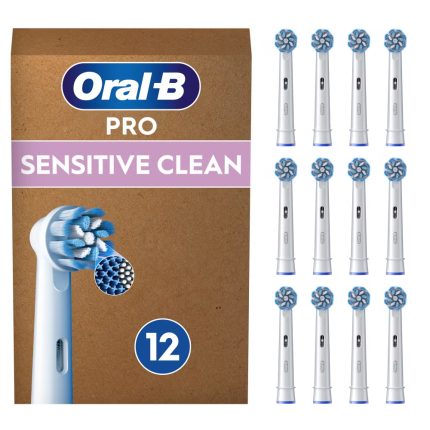 Oral B Sensitive Clean Toothbrush Heads, 12 Pack