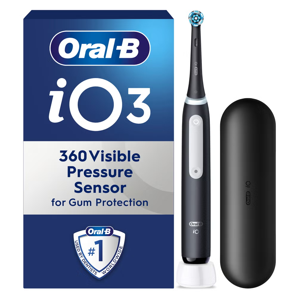 Oral-B iO 3 Black Electric Toothbrush Designed By Braun Image 1