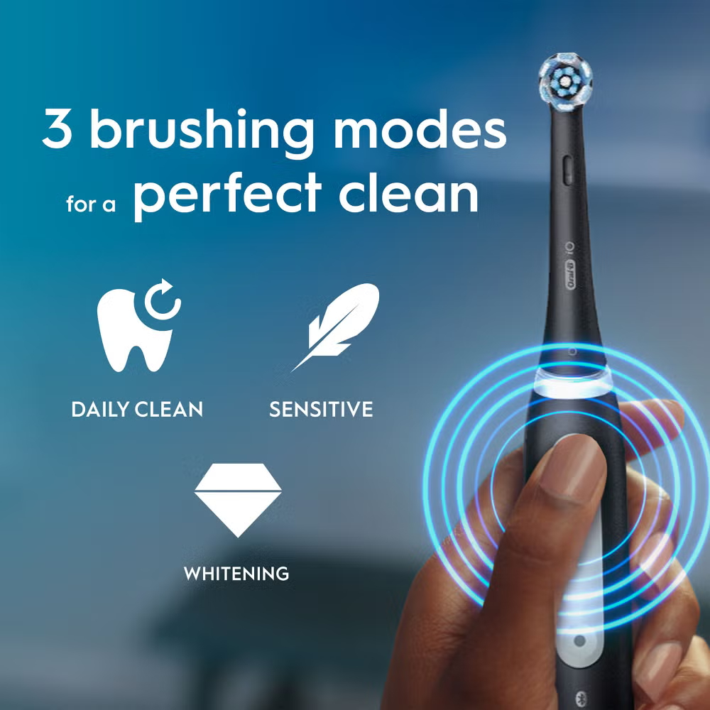 Oral-B iO 3 Black Electric Toothbrush Designed By Braun Image 4
