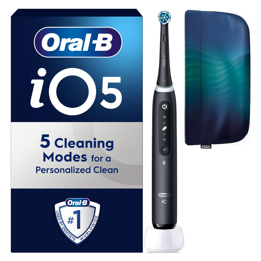 Oral-B iO 5 Black Electric Toothbrush Image 1