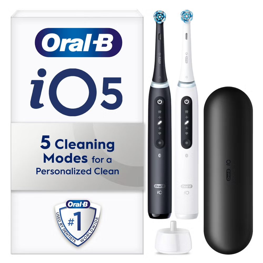 Oral-B iO 5 Black & White Electric Toothbrushes Image 1