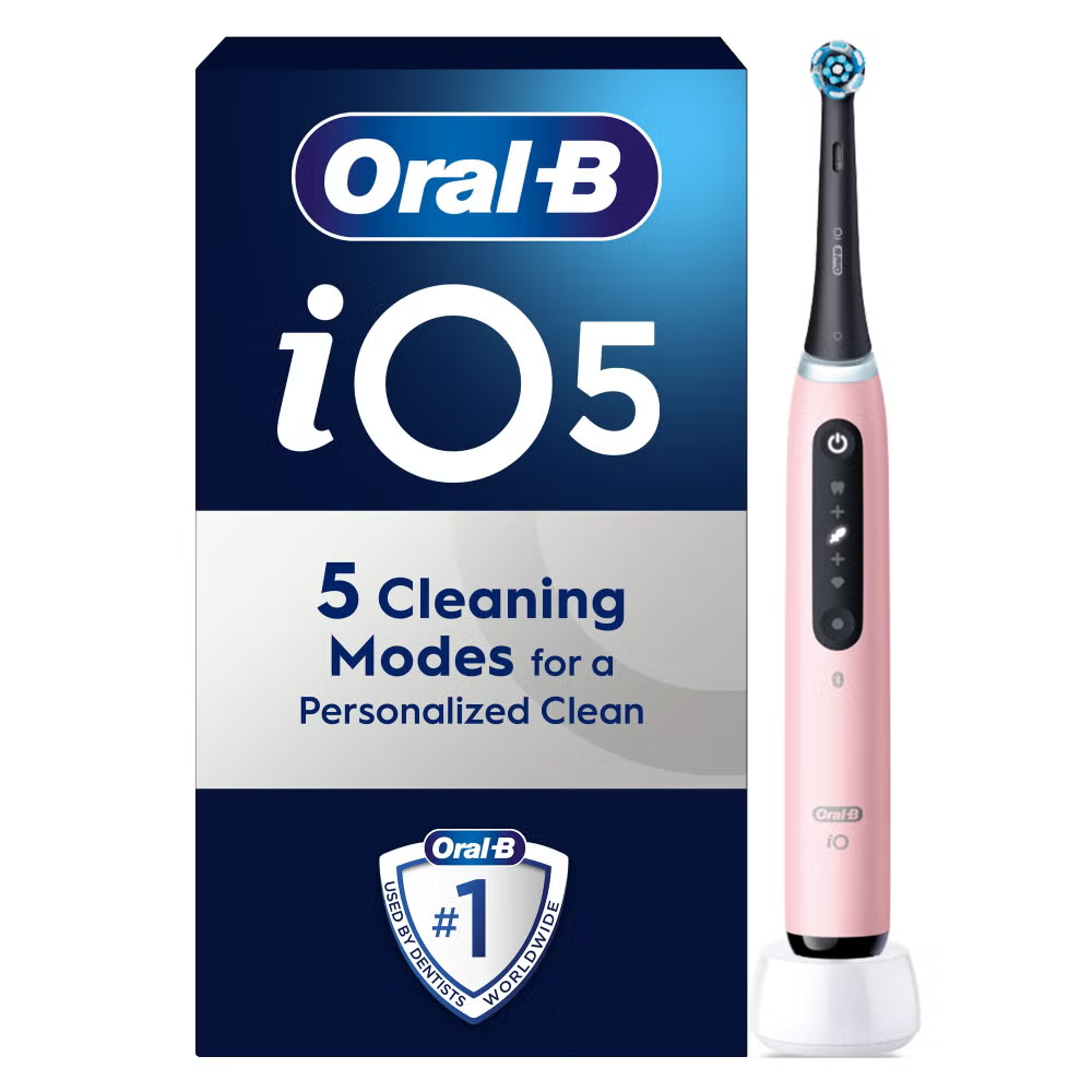 Oral-B iO 5 Pink Electric Toothbrush Image 1
