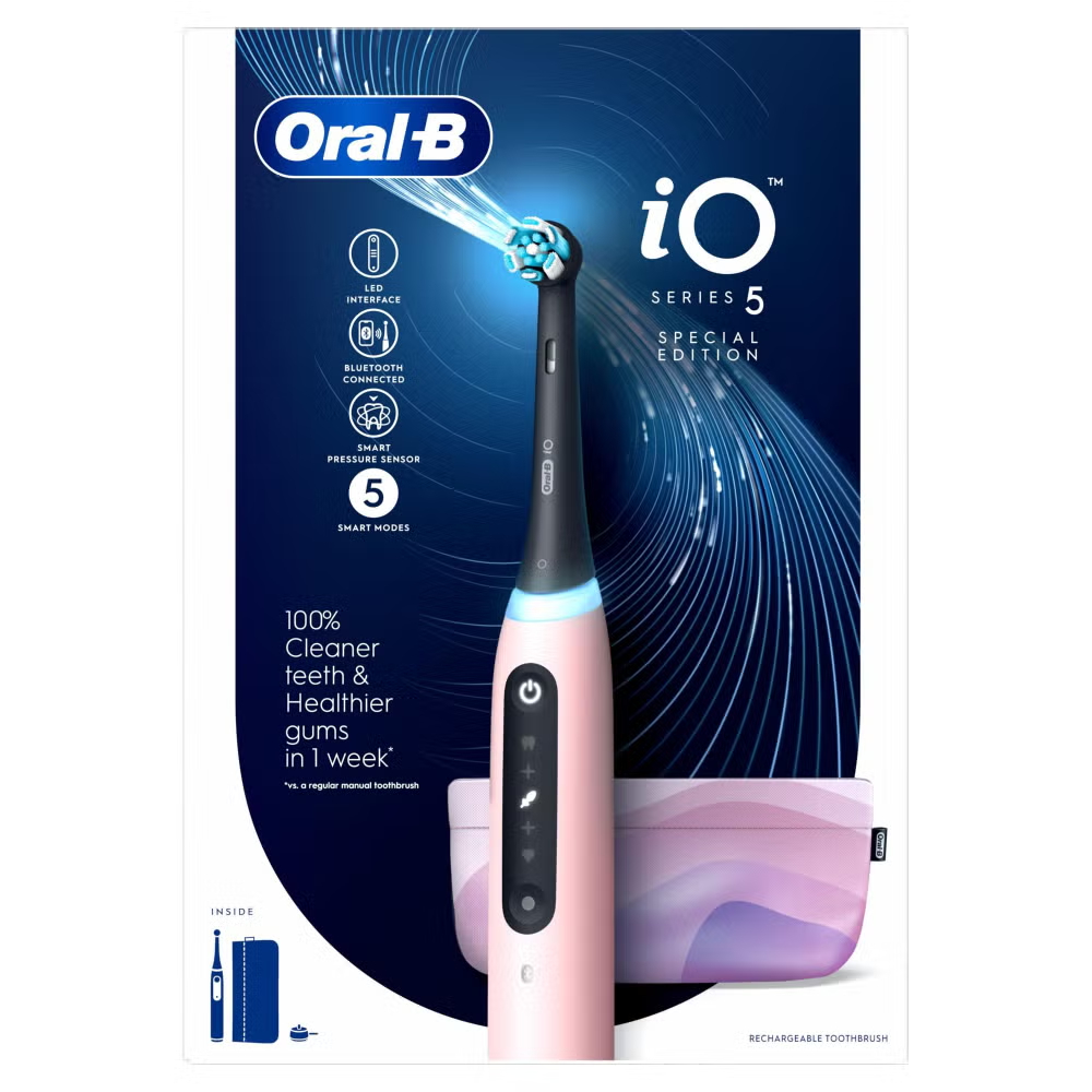 Oral-B iO 5 Pink Electric Toothbrush Image 9