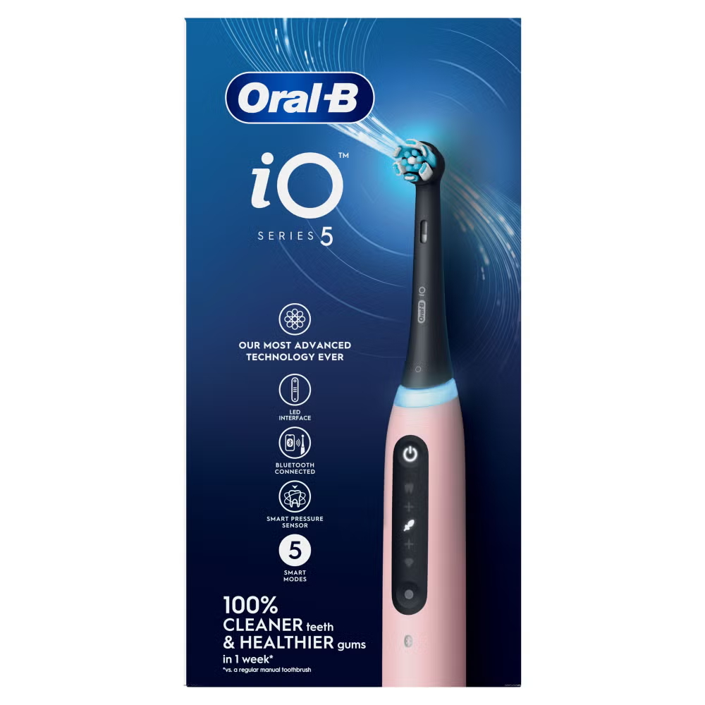 Oral-B iO 5 Pink Electric Toothbrush Image 9