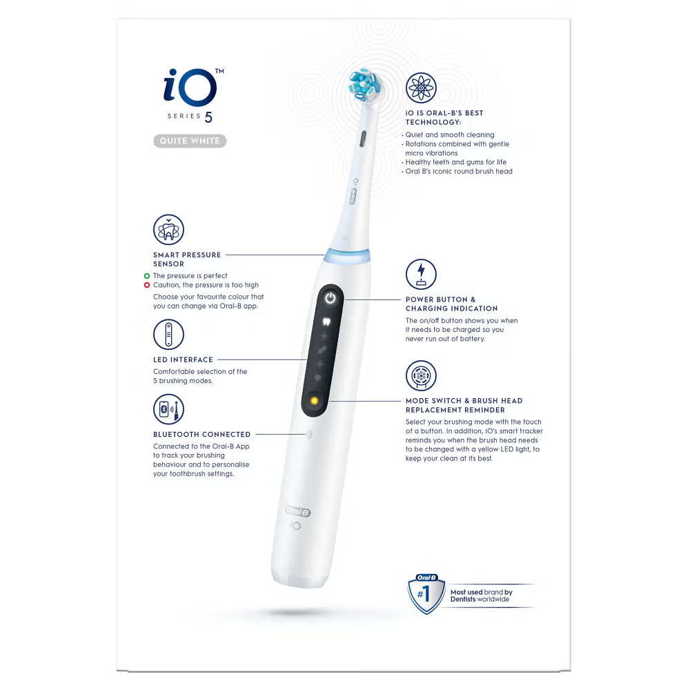 Oral-B iO 5 White Electric Toothbrush Image 12