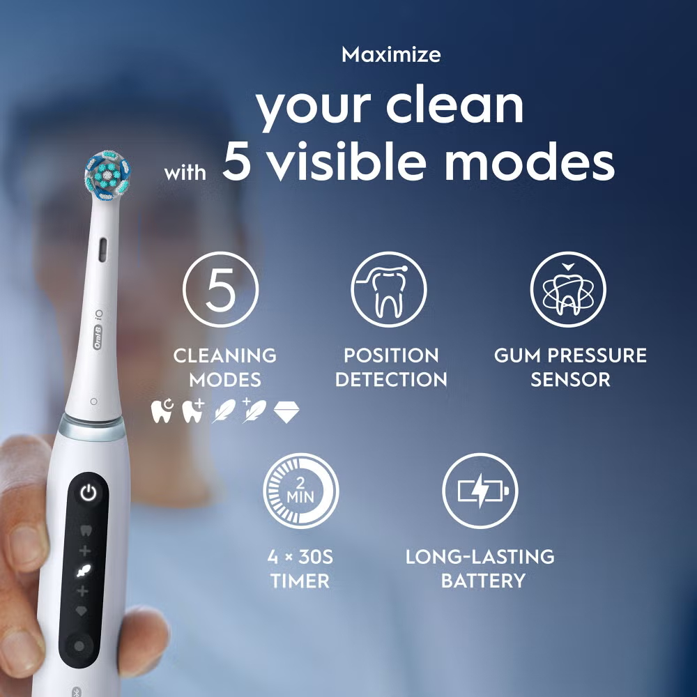 Oral-B iO 5 White Electric Toothbrush Image 2
