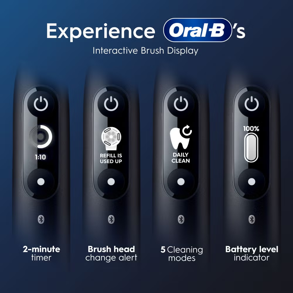 Oral-B iO 6 Black Electric Toothbrush Image 4