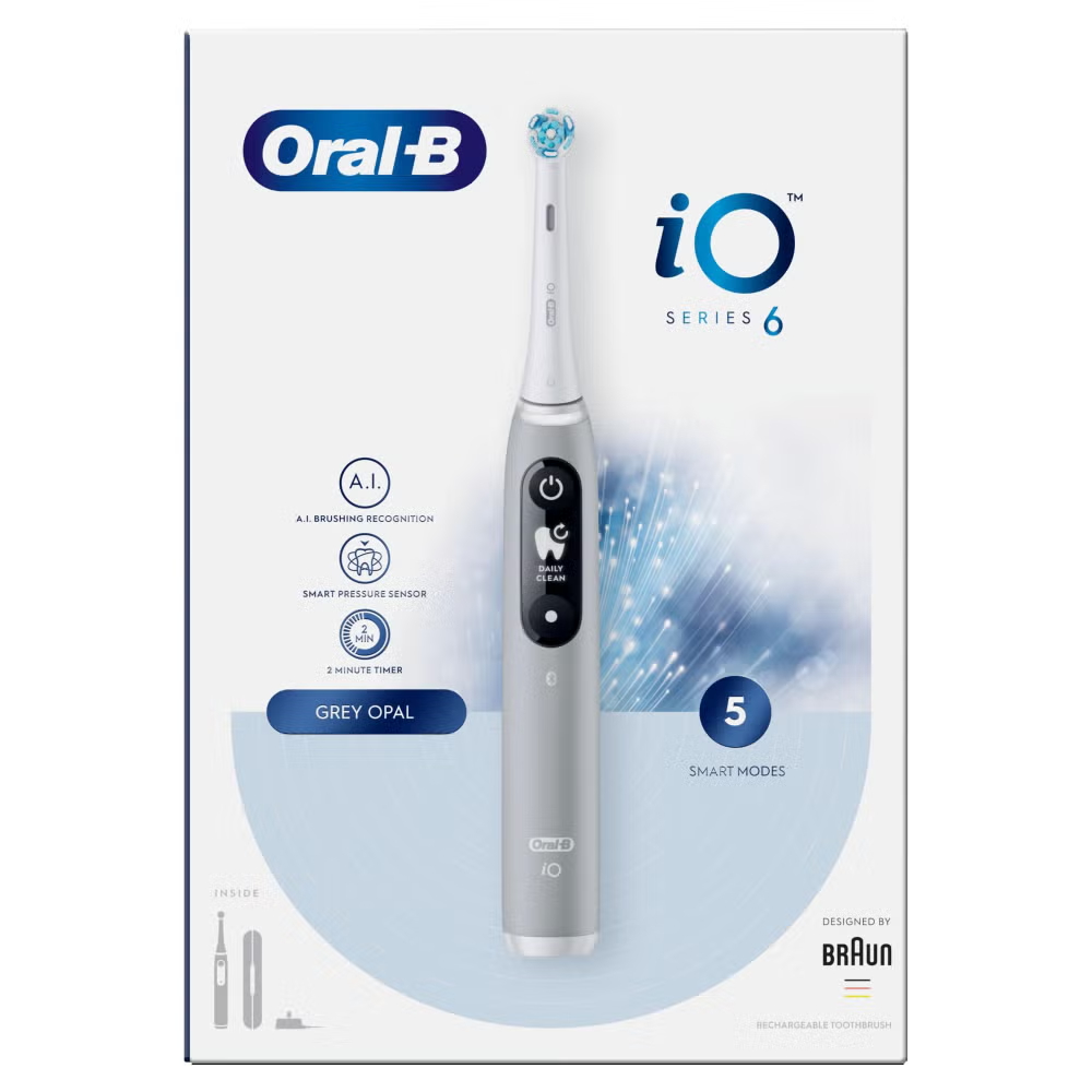 Oral-B iO 6 Grey Electric Toothbrush Image 10