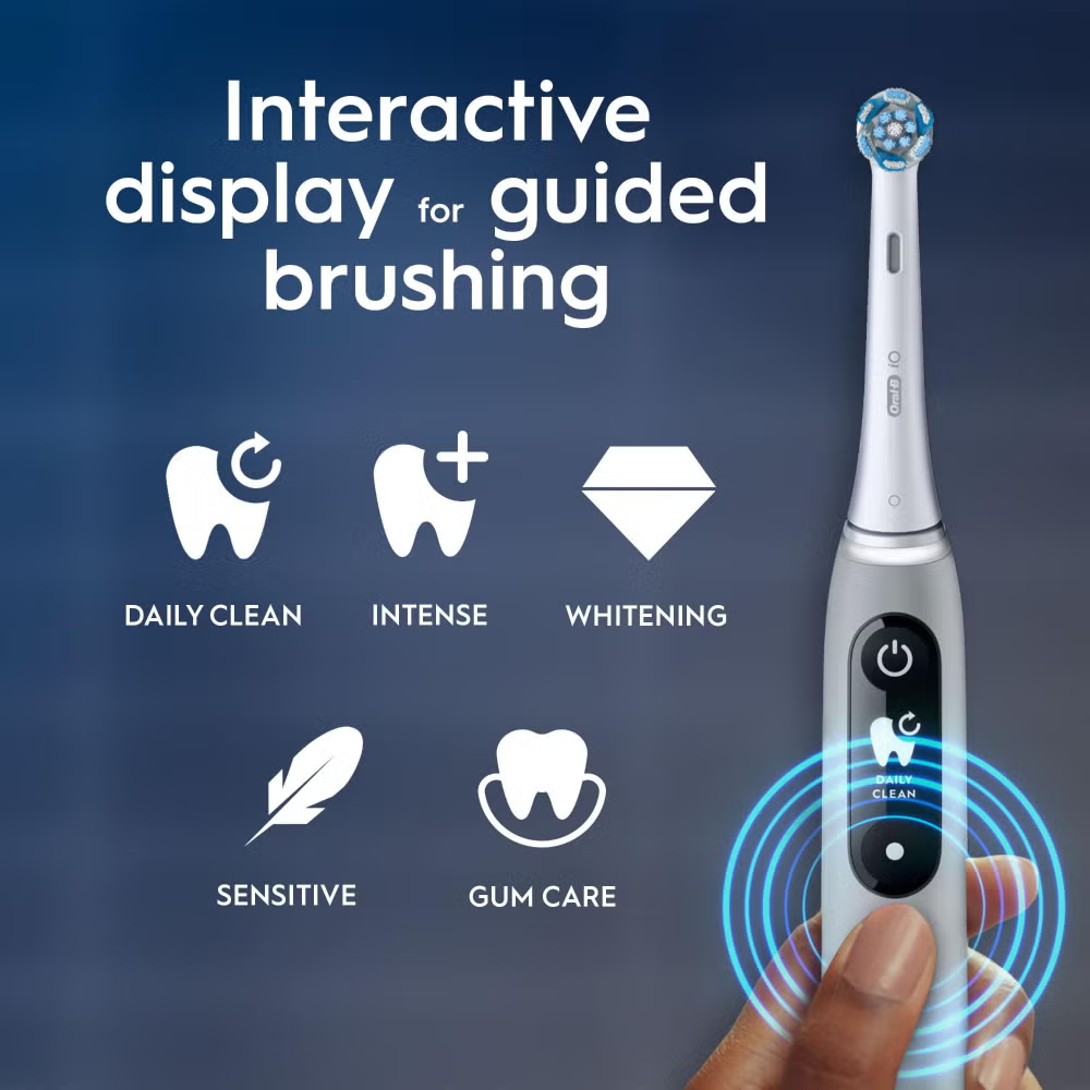 Oral-B iO 6 Grey Electric Toothbrush Image 3