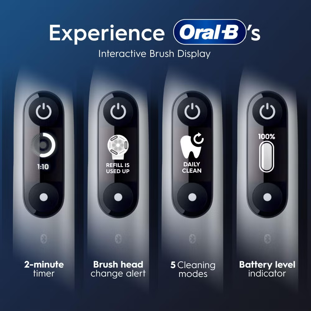 Oral-B iO 6 Grey Electric Toothbrush Image 4