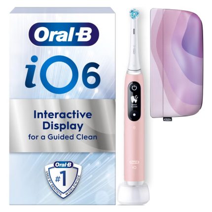 Oral-B iO 6 Pink Electric Toothbrush Designed By Braun