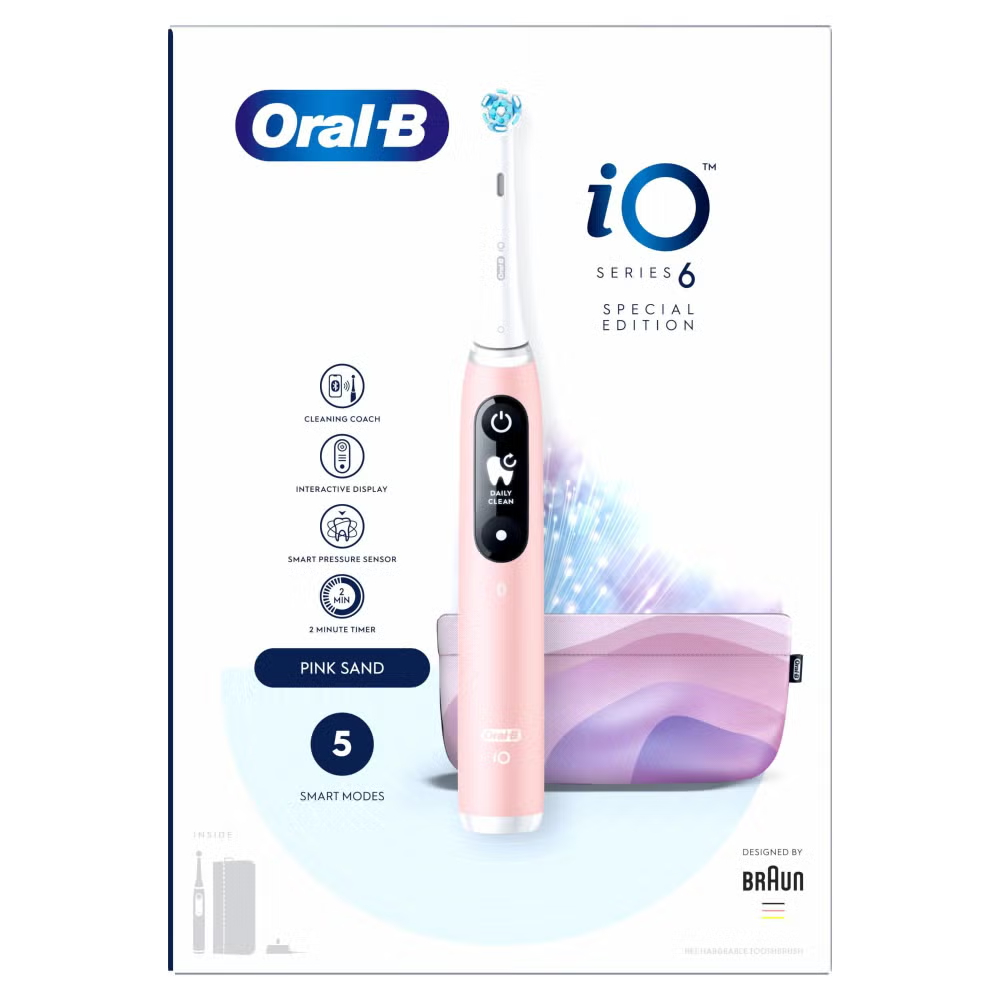 Oral-B iO 6 Pink Electric Toothbrush Designed By Braun Image 10