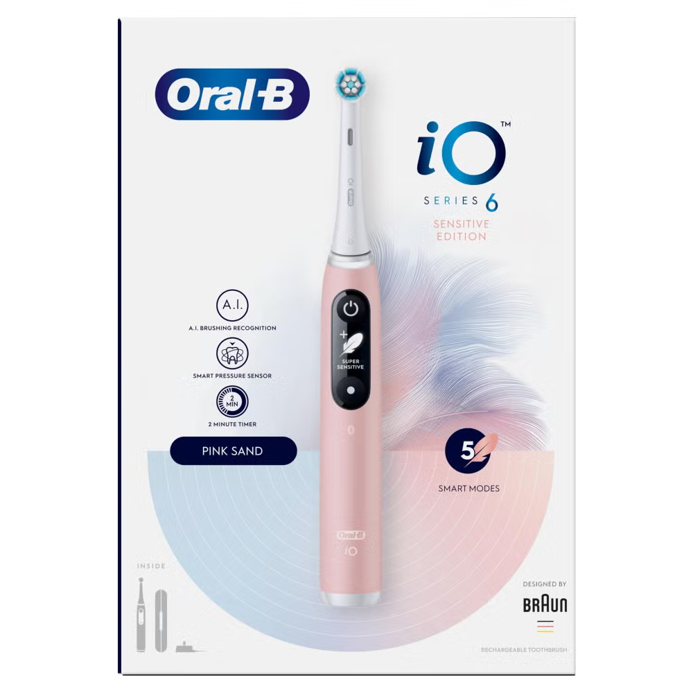 Oral-B iO 6 Pink Electric Toothbrush Designed By Braun Image 10