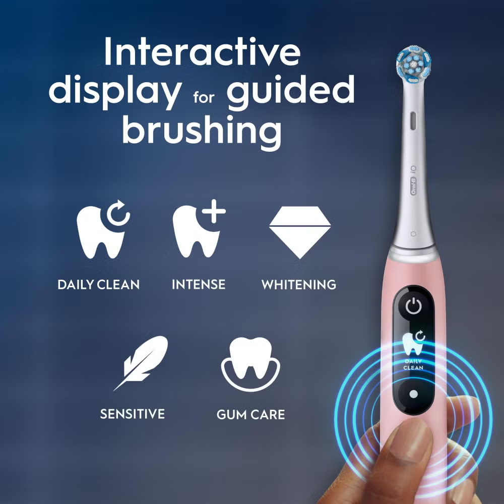 Oral-B iO 6 Pink Electric Toothbrush Designed By Braun Image 3
