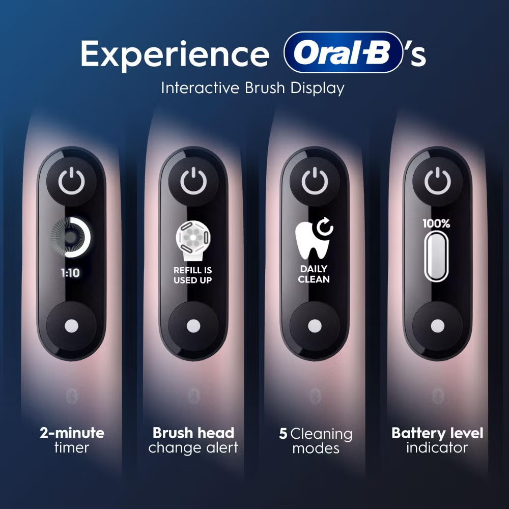 Oral-B iO 6 Pink Electric Toothbrush Designed By Braun Image 4