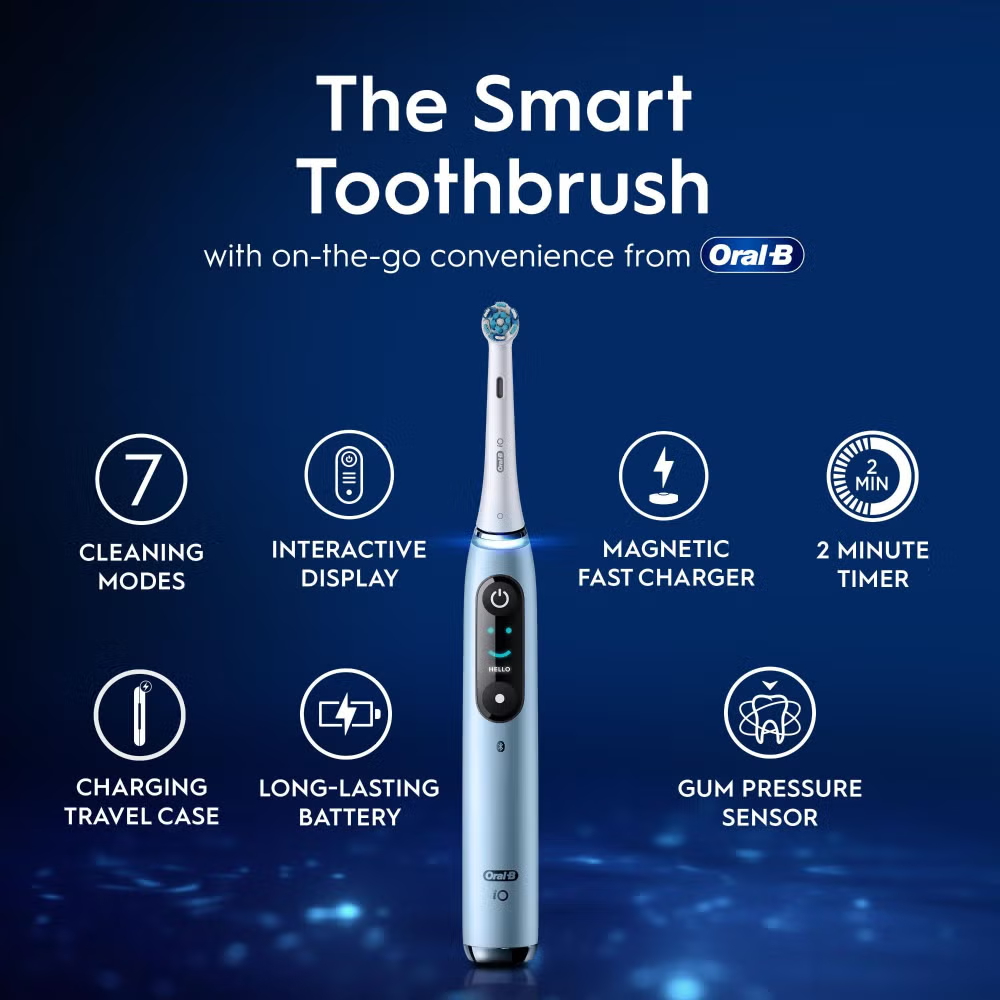Oral-B iO 9 Aqua Marine Electric Toothbrush Designed By Braun Image 2