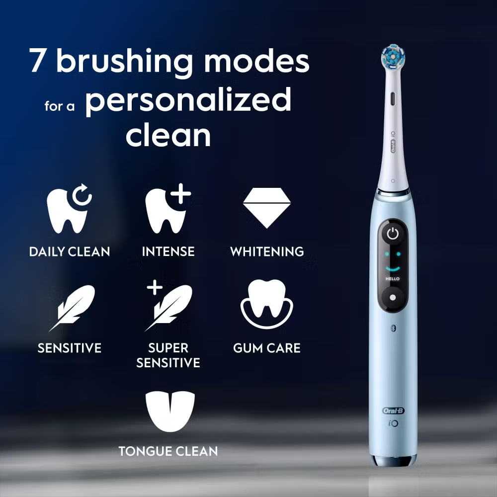 Oral-B iO 9 Aqua Marine Electric Toothbrush Designed By Braun Image 3