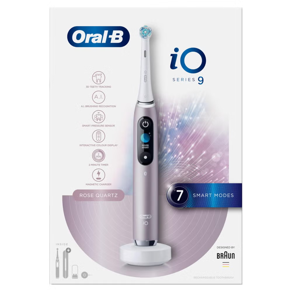 Oral-B iO 9 Rose Quartz Electric Toothbrush Designed By Braun Image 11