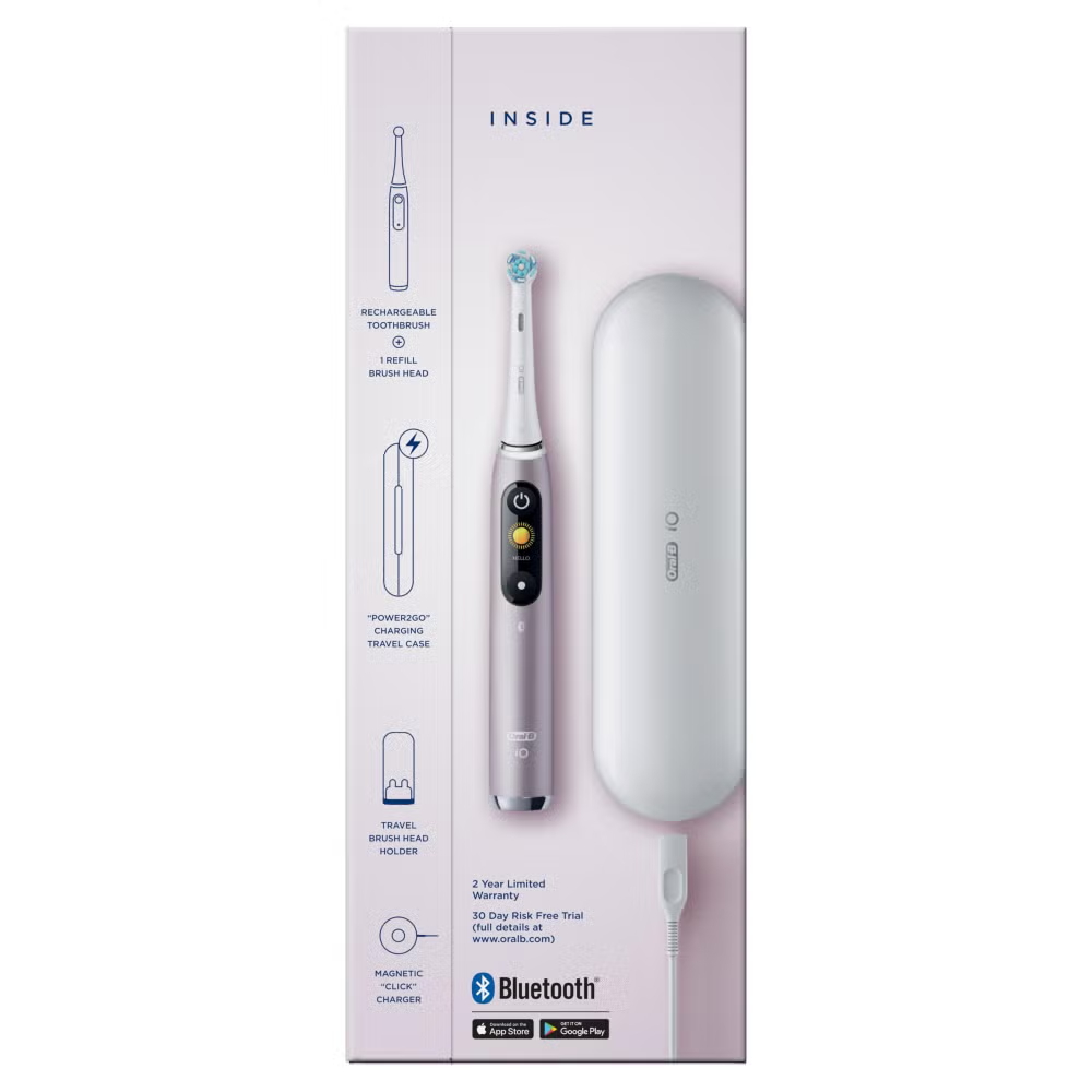Oral-B iO 9 Rose Quartz Electric Toothbrush Designed By Braun Image 12
