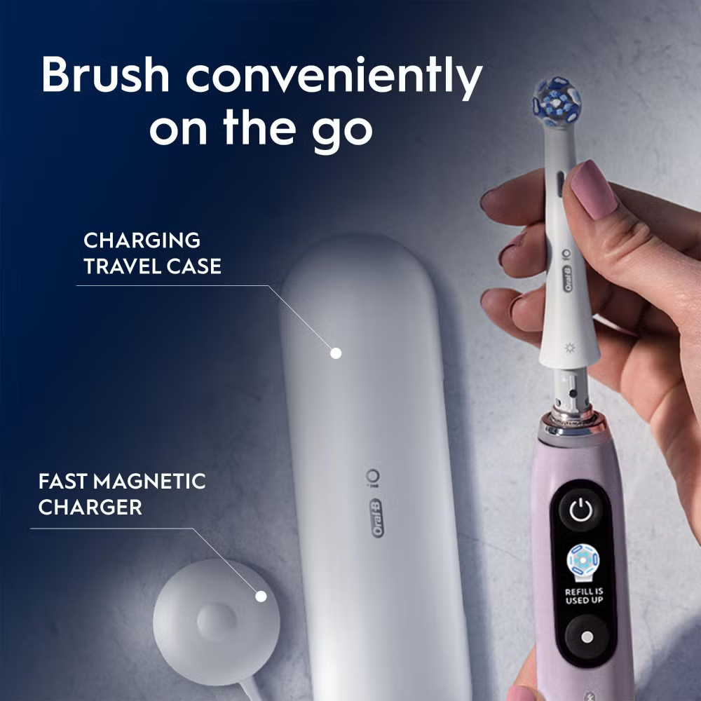 Oral-B iO 9 Rose Quartz Electric Toothbrush Designed By Braun Image 6