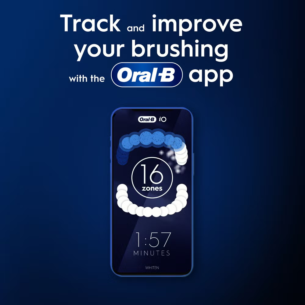 Oral-B iO10 Black Electric Toothbrush Designed by Braun Image 5
