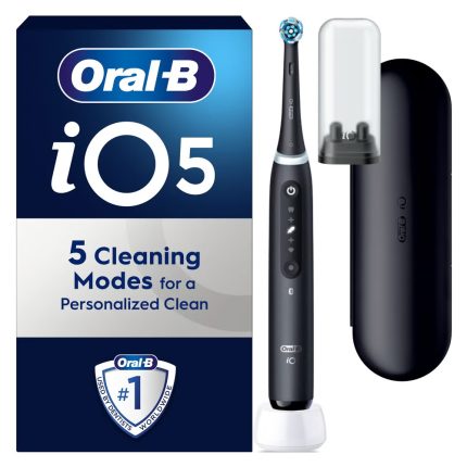 Oral B iO5 Black Electric Toothbrush Designed By Braun