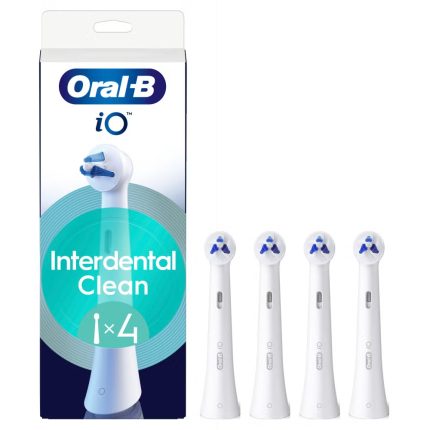 Oral-B iO Interdental Clean, Original Brush Heads, for Braces, Implants, 4